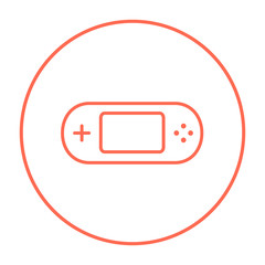 Wall Mural - Game console gadget line icon