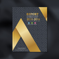 Wall Mural - modern vector design template with luxury pattern background design for corporate business annual re