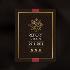 Wall Mural - modern vector design template with luxury golden shape pattern background design for corporate busin