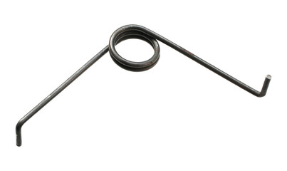Wall Mural - steel torsion spring isolated on white background