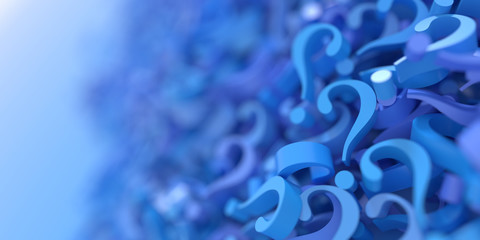 Wall Mural - infinite question marks