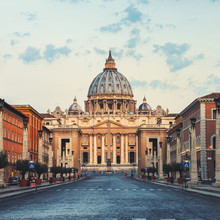 St Peters Basilica, Vatican City In The Morning