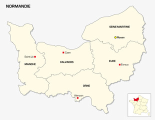  New French administrative region Normandie