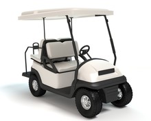 3d Illustration Of A Golf Cart