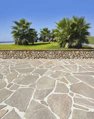 Poster - Terrasse am Strand