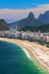 Fototapete - Copacabana beach in Rio de Janeiro, Brazil