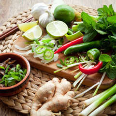 Vietnamese ingredient board