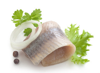 Herring with parsley, onion and pepper