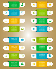 Wall Mural - Infographic templates for business 