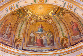  Rome - The freso Christ in Glory in the church Chiesa dis San Bartolomeo all'Isola