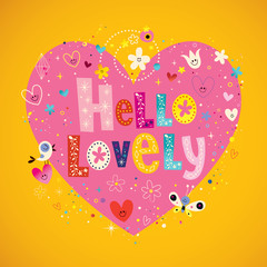 Wall Mural - hello lovely