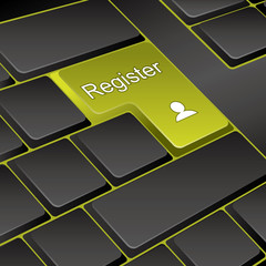 vector keyboard. key register