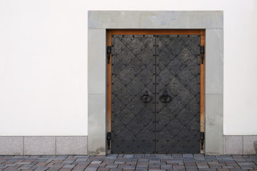 Wall Mural - Modern stilized iron door