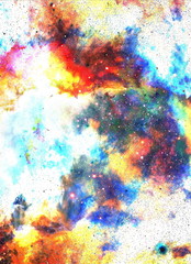 Aufkleber - Nebula, Cosmic space and stars, blue cosmic abstract background. Elements of this image furnished by NASA.