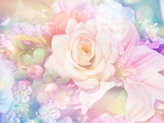 Wall Mural - flower bouquet with soft style