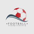 Football  Soccer championship logo