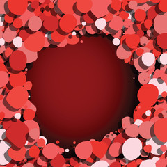 Wall Mural - red bubbles dark background