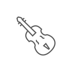 Poster - Cello line icon.