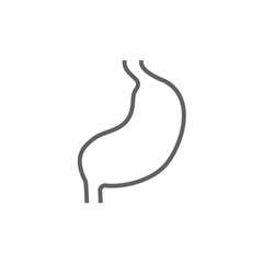 Poster - Stomach line icon.