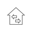 © Visual Generation - Property resale line icon.