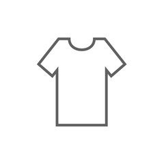 Sticker - T-shirt line icon.