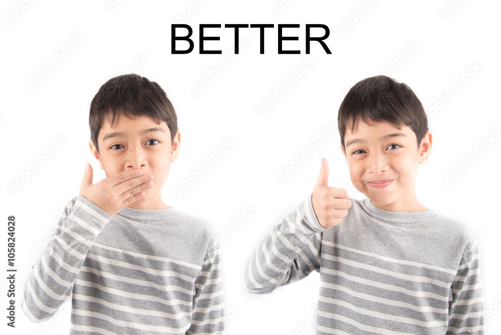 BETTER ASL Sign language Stock Photo | Adobe Stock