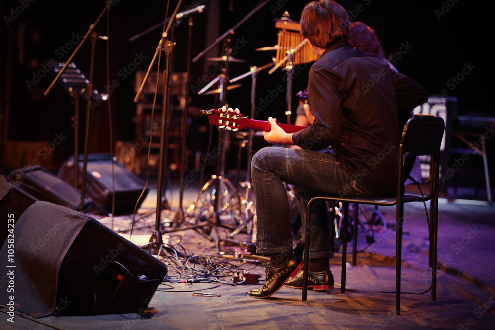 Photo of a musical group at the concert