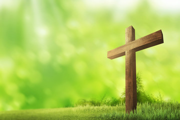 Wooden christian cross