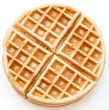 Waffle Breakfast isolated in white