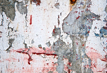 Wall Mural - Spatter texture grunge painted wall background or Abstract splash on cracked plaster cement. Vintage and retro for poster background. High quality. Close up