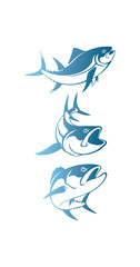 Wall Mural - Shown tuna logo