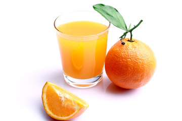 Glass of orange juice