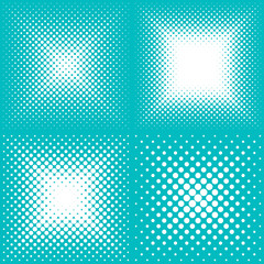 Sticker - White vector abstract halftone backgrounds