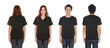 © geargodz - man and woman with blank black t-shirt