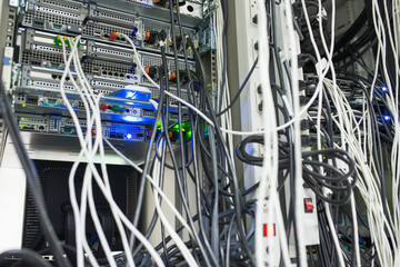 Network servers in data room Domestic Room