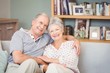 © WavebreakmediaMicro - Portrait of happy senior couple sitting on sofa