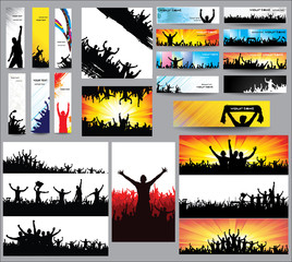 Wall Mural - Mix Collection vertical and horizontal banners