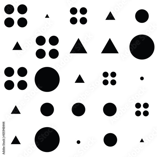 Obraz na płótnie canvas dwuczęściowy "dyptyk" Bezszwowe kształty geometryczne
