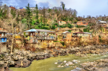 Poster - View of Kutaisi above the Rioni river