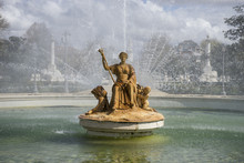 Fountain Of The Goddess Ceres Parterre In The Garden Of The Pala