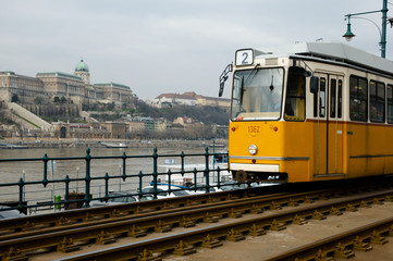 Wall Mural - Tram in Budapest - Hungary