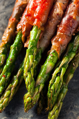 Canvas Print - Homemade Prosciutto Wrapped Asparagus