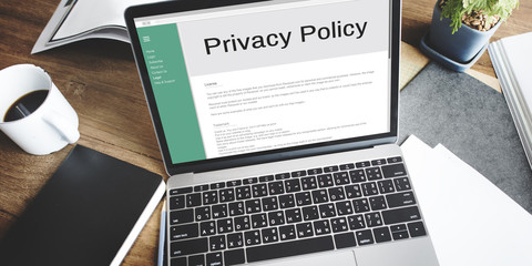Wall Mural - privacy policy information principle strategy rules concept