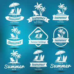 Wall Mural - Summer emblem