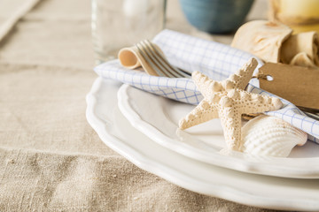 Sticker - Summer marine style table setting