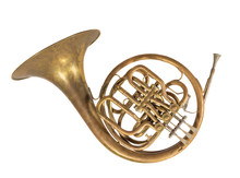 Altes Blasinstrument Horn, Waldhorn