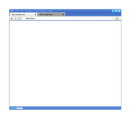 Aufkleber - Opened browser window template