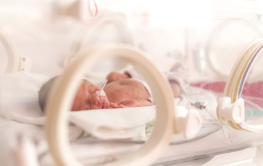 premature newborn baby girl