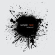 © longquattro - Black ink splash with text