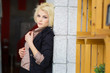 © hayoshka - Street fashion, stylish young girl in leather jacket. Leaned bac